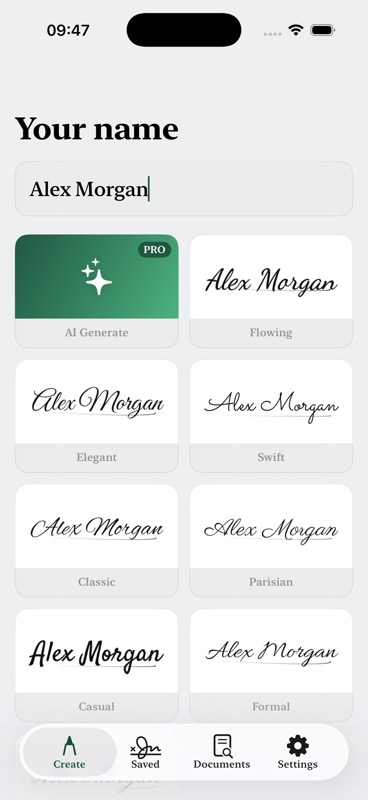Signature Creator Screenshot 1