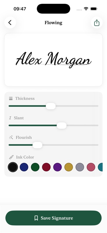 Signature Creator Screenshot 2